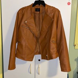 Love Tree faux leather jacket